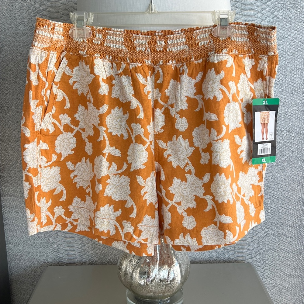 Briggs New York Orange Floral Women's Shorts